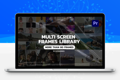 AE/PR模板-多种网格组合动态视频分屏预设 Multi Screen Frames