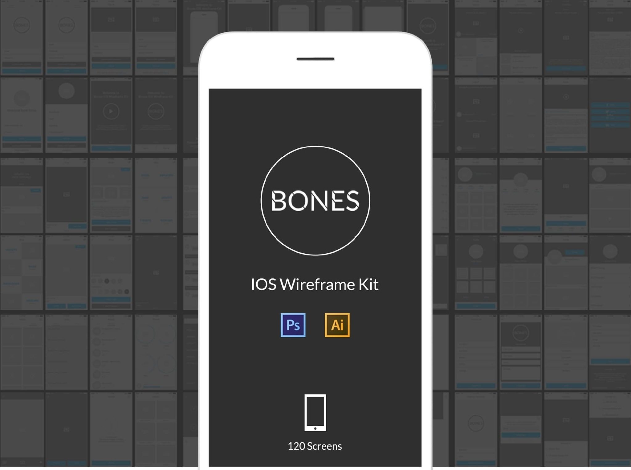 120+APP UI线框原型图素材包